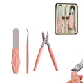 Angled Nail Clippers Pink Eagle Beak Oblique Slanted Curved Thick Professional Nail Clippers for Women Adult Men Ingrown - style: Classic