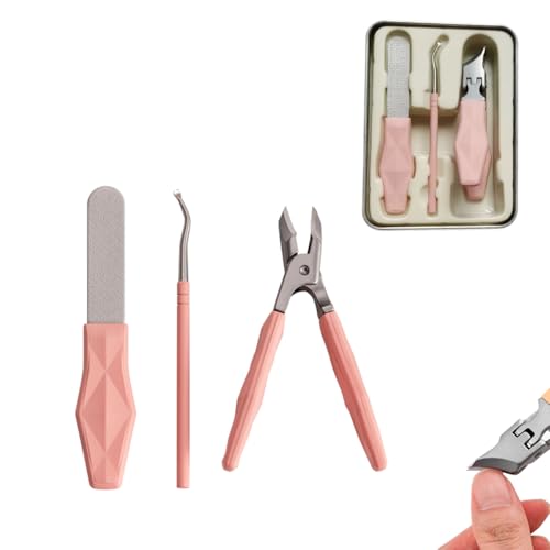 Angled Nail Clippers Pink Eagle Beak Oblique Slanted Curved Thick Professional Nail Clippers for Women Adult Men Ingrown - style: Classic