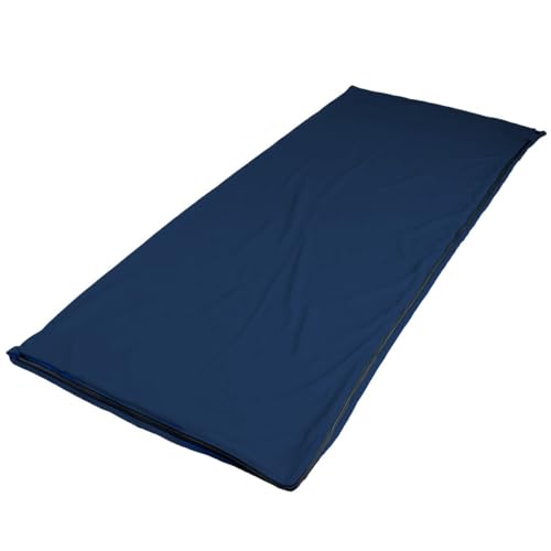 Fleece Sleeping Bag Liner, Sleeping Sack Adult Travel, Sleeping Bag Sheets, Lightweight Travel Camping Sheet, 71 in x 32 in, Unisex Adult - color: Navy Blue