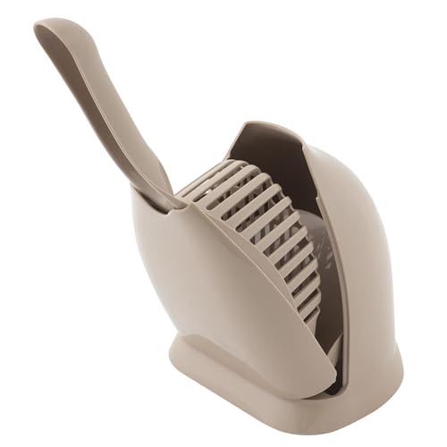Petmate Scoop N' Hide Cat Litter Scoop with Discreet Holder; Titanium - color: Titanium