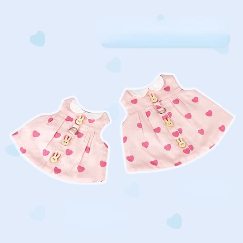 Rabbit Harness and Leash with Cute Accessories for Walking Escape Proof - Mesh Breathable Bunny Vest Harness Outdoor - Also Suit for Ferret Kittn Puppy Small Animals (Without Accessories,Small) - size: Small