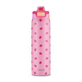 Ello Pop & Fill Insulated Stainless Steel Water Bottle with Quick Fill Lid, Leakproof Locking, Sip or Chug Spout, BPA-Free, Double Wall Vacuum Insulated for Sports, Travel & School- 22oz / 32oz / 40oz - color: Strawberries, style: 22oz