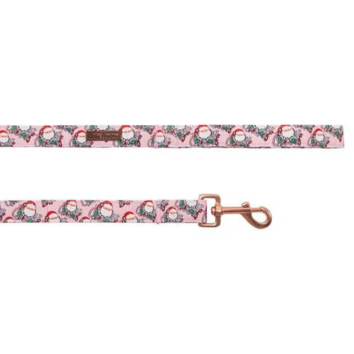 Dog Leash, Christmas Dogs Leashs Pink Christmas Santa Claus Print Adjustable Dog Leash for X-Small Boys and Girls Dogs - color: Santa Claus II, size: X-Small (Pack of 1)