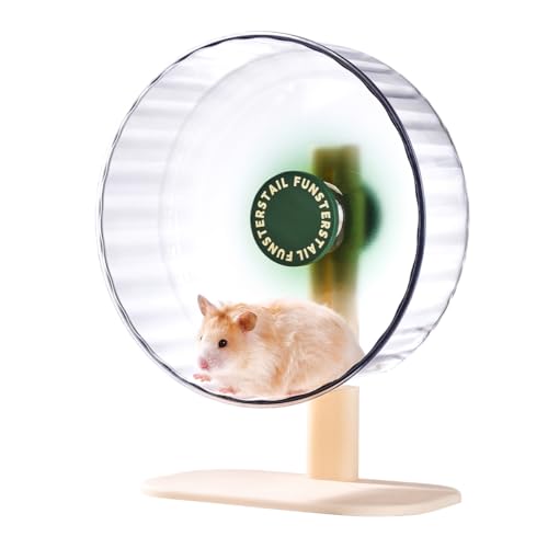 Super Silent Hamster Wheel 8.7 Inch, Magnetic Large Rat Wheel for Chinchilla, Gerbil, Guinea Pig, Cat, Mouse, Sugar Glider and Dwarf, Syrian Hamster Accessories (Avocado Green) - color: Avocado Green, size: Small(8.7 inch)