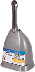 Petmate Scoop N' Hide Cat Litter Scoop with Discreet Litter Scoop Holder, Brushed Nickel - color: Brushed Nickel