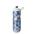 HydraPak Polar Sport Insulated Water Bottle (20oz, Contender Blue) | High Flow, BPA Free, Tri-Layer Insulation, Leakproof, Dash Handle, Easy Squeeze, Self-Sealing Cap, for Sports - color: Contender Blue, style: 20oz/600ml