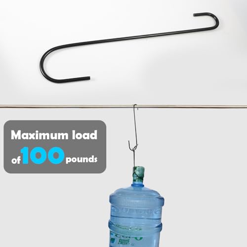 Vindar 3 Pack 12 Inches Bird Feeder Hook Extra Large S Hooks Heavy Duty Hooks Hangers for Tree Branch, Bird Feeder, Hummingbirds Feeders, Bird House, Office, Wind Chimes, Lanterns, Gardening Tools - color: 3 Pack 12 Inches