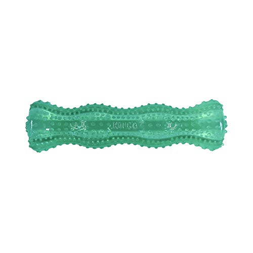 KONG Squeezz Dental Stick - Dog Toy for Cleaning Teeth - Flexible Chew Toy for Gentle & Mild Chewers - for Medium/Large Dogs | Flexible Squeezable Dental Toy for Gentle & Mild Chewers, Helps Clean Teeth & Gums During Engaging Play - style: Stick