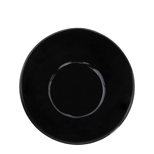 15° Slanted Rim Ceramic Cat Bowl, Anti-Spill for Small Cats,Black | ood-safe Ceramic with Wooden Stand,Ergonomic Tilt Relieves Neck Strain,Anti-Vomiting,Prevents Whisker Fatigue - color: Black
