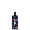 Hydrapeak NBA Officially Licensed Los Angeles Clippers Mini 14oz Kids Stainless Steel Water Bottle with Straw Lid & Flexible Handle, Double Wall Insulated, Spill Proof, Perfect for Back to School - color: Los Angeles Clippers