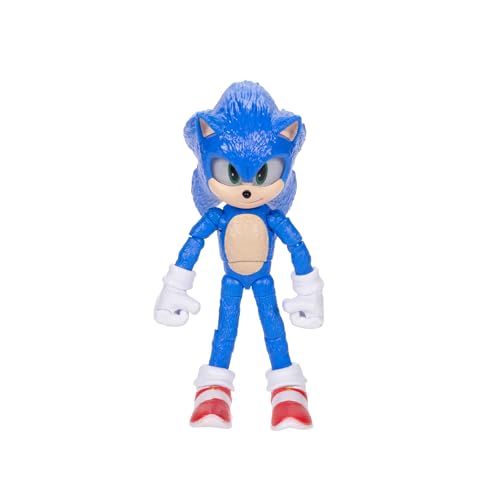 Sonic The Hedgehog Sonic 3 Movie 5" Action Figures: Sonic with Emerald Wave #3 | Sonic The Hedgehog Movie 5 Inch Action Figure Wave 3 - Sonic with Emerald - color: Sonic With Emerald