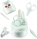 Baby Nail Clippers, 4-in-1 Safe Baby Nail Kit with Cute Case, Nail Clipper, Scissors, Tweezers, Nail File Set for Newborn, Infant, Toddler and Kids-Owl Green - color: Green