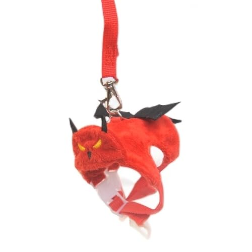 Small Animal Harness and Leash Set, Adjustable Escape-Proof Ferret Harness Vest for Adult Ferret, Meerkat, King Squirrel & Fancy Rat, Soft Comfortable Pet Walking Harness with Red Leash - color: Red