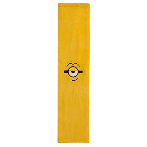 Illimuniation Lazy Minions Club Yellow, Blue and White, Minion Character Shaped Toddler Blanket - color: Lazy Minions Club Yellow, Blue and White