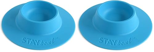 Tip-Proof Ergonomic Pet Bowl for Guinea Pig and Other Small Pets; 1/4-Cup Size; Sky Blue (Pack of 2) - size: Small 1/4 cup (Pack of 2)