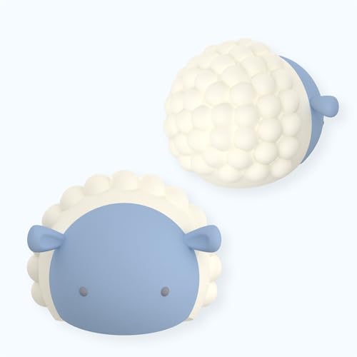 Bestie Replacement Head, Detachable Soft Silicone Character Topper, Straw | Fits the 16 oz Insulated Bottle, Easy to Swap & Clean, BPA Free - color: Sheep Replacement Head