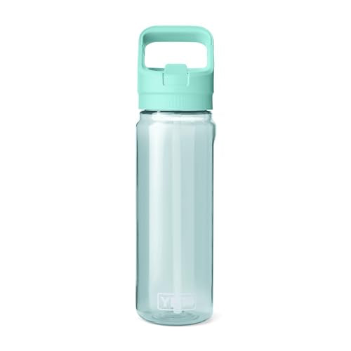 YETI Yonder 750 ml/25 oz Water Bottle with Yonder Straw Cap, Seafoam - color: Seafoam, size: 25 Ounces