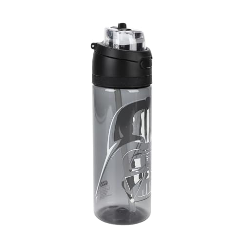 Bioworld Star Wars: Episode IV - A New Hope Darth Vader 24 oz Plastic Water Bottle for School and Adventure - color: Star Wars Darth Vader Black