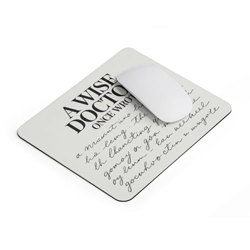 Funny Doctor Mouse Pad A Wise Doctor Once Wrote Unreadable Note Mousepad with Medical Joke Non-Slip Rubber Base Gift for Physicians Nurses Medical Students Office Desk Accessory Appreciation Humor - color: Doctor