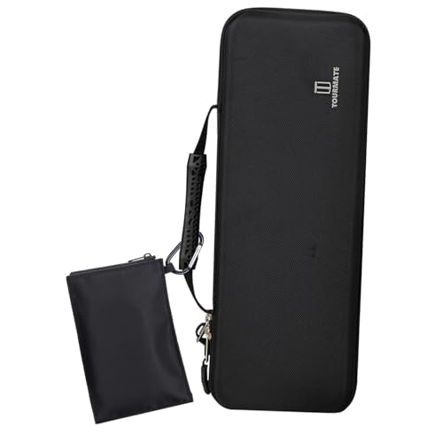 Tourmate Hanging Mouse Pouch for Travel Electronics - Waterproof Nylon Organizer Bag with Carabiner (4.7x3.1in) - Fits Chargers, Makeup, Office Supplies & Gym Essentials (Black)