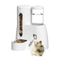2 in 1 No Drip Hamster Water Bottle - Automatic Food Bowl(White) | for Syrian Dwarf Hamsters, Gerbils, Mouse, Hedgehog, Hamster Cage Accessories - color: White