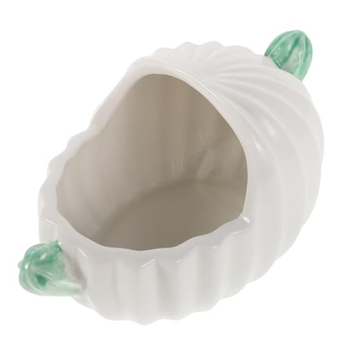 Yardwe Hamster Dust Bath Ceramic Container, Small Animal Bathing Tub for Hamsters, Gerbils, Chinchillas, Easy Clean, Pet Bathroom Accessory