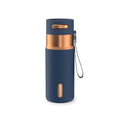 Contigo AutoSeal 16 oz Stainless Steel Vacuum-Insulated Water Bottle with Leakproof Push-Button Spout & Lock, Carry Strap, BPA-Free & Lead-Free, Dishwasher Safe - color: Abyss Bronze, size: 16 Ounces