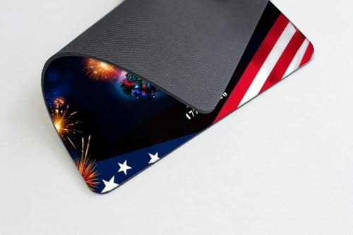 Eagle and Flag Mousepad Non-Slip Rubber Base Mouse Pads for Computers Laptop - color: Eagle and Flag