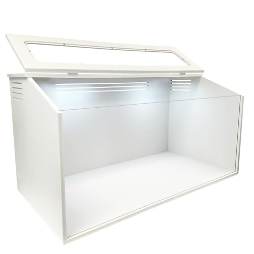 Sahara Cage - Unique & Modern Cage for Hamsters, Gerbils, Degus, Rats, Hedgehogs, Reptiles, and Other Small Animals (Small) - size: Small