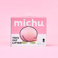 Michu Tofu Cat Litter Gen3 – 100% Natural & Biodegradable Clumping Formula, Fast-Clumping, Odor-Control, Flushable, Low-Tracking, Dust-Free – Value Box, 1 Box=11 lb, Peach - size: 1 Box=11 Lb