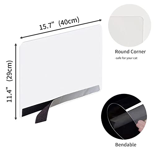 3 Pack Cat Litter Box Pee Shields, High Side Open Top Kitty Litter Pan Shield - Keep Mess in The Pan, (Box Not Included) - size: 3 pcs shields