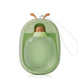 Portable Pet Water Bottle & Bowl, 17oz Leak - Proof Travel Dispenser for Outdoor Walking, Hiking(Green)