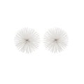 Modern Day Accents 5487 Erizo Urchin X-Small White Sphere Set of 2, 4" D - color: White, size: X-Small