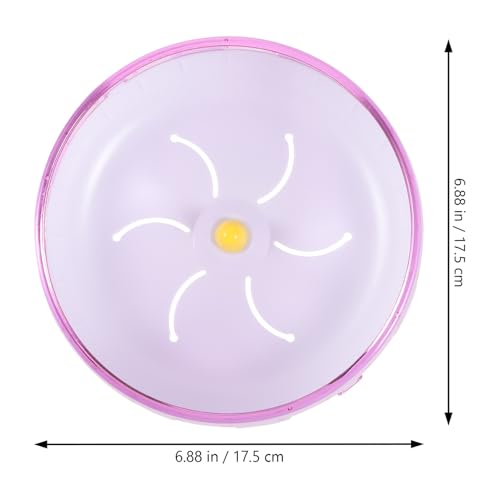 SHINEOFI Silent Hamster Wheel Hamster Running Wheel Exercise Toy for Small Animals Plastic Pet Exercise for Hamsters Gerbils and Hedgehogs 6.88 X 6.88 X 2.75 in