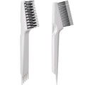 Yaomiao 2 Pcs Hair Brush Cleaner Tool 2-in-1, Gray Hairbrush Cleaner for Removing Hair Dust, Mini Comb for Removing Dirt, Home Salon Use - color: Gray