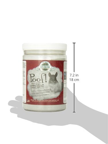 Oxbow POOF! Chinchilla Dust Bath, Natural Chinchilla Dust, USA, 2.5 lb | Blue Beauty, Dust For Chinchillas, Chinchilla Dust, Degus, Gerbils, Hamsters, Grooming, Coat Care, Small Pet Supplies, - size: 2.5 Pound (Pack of 1)