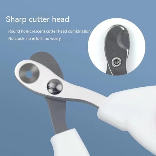 Cat Nail Clippers with Circular Cut Hole -Avoid Over Cutting Pet Nail Clippers -Sharp Angled Blade Professional Paw Trimmer Set for Novice Pet Families (Green) - color: Green