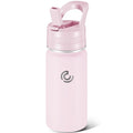 14 Oz Kids Water Bottle, Stainless Steel Water Bottle with Straws, Leak-Proof, BPA-Free, Insulated Water Bottles for School Boys & Girls|Pink - color: Pink
