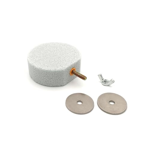 Shelltech Pumice Ledge Lava Ledge for Birds Chinchillas, Climbing Ledge Teeth Grinding Beak Grinding Block Perch Stand for Hamsters Chinchillas Parrots (Natural Color, S-Round 2 Pack) - size: S-Round 2 Pack
