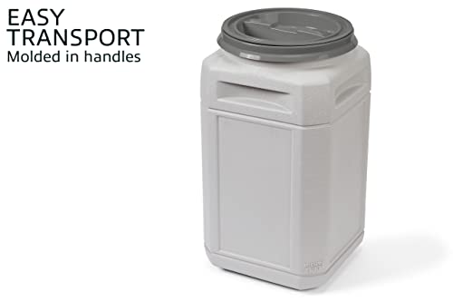 Mighty Tuff Airtight Dog Food Storage Container – 13 Gal, up to 54 lb Capacity – Cat and Dog Food Container with Twist Lid & Handles – BPA-Free, Made in USA - size: 13 Gal/ 54 lbs