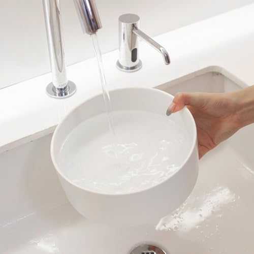 6'' Ceramic Raised Dog Bowl - 30Oz Dog Food & Water Bowl with Elevated Non-Slip Bamboo Stand, Dishwasher & Microwave Safe, Anti Vomiting Heavy Duty Pet Bowl for Small and Medium Dogs, White - color: 1 x Bowl + Stand - White, size: 6 inch
