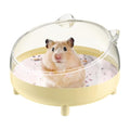 Pawfly Hamster Sand Bath Container, Hamster Sand Bath Box, Hamster Bathtub, Hamster Bathroom, Hamster Toilet, Plastic Dust Bath for Dwarf Hamsters, Syrian Hamsters, Mice, Gerbils & Small Animals - color: Apricot