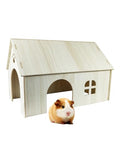 Guinea Pig Chinchilla Hideouts Cages Toys Accessories Wooden House and Habitats Hides Nature Huts for Hamster Squirrel Rat and Other Small Animals etc.