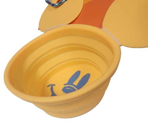 Disney Parks Mickey Mouse Portable Pet Bowl Orange
