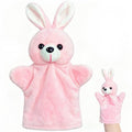Bunny Hand Puppets for Kids and Toddlers Party Favors (1 Pack), Farm Animals Plush Toys, Bunny Puppet Stuffed Animals, Rabbit Hand Puppet for Class Role Play, Easter Basket Stuffers and Egg Fillers - style: Bunny