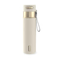 Contigo AutoSeal 24 oz Stainless Steel Vacuum-Insulated Water Bottle with Leakproof Push-Button Spout & Lock, Carry Strap, BPA-Free & Lead-Free, Dishwasher Safe - color: Oatmilk Champagne, size: 24 Ounces