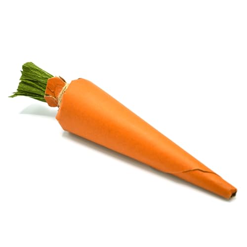 Oxbow Enriched Life Crunchy Carrot, Natural Paper Chew Toy for Rabbits, Guinea Pigs, and Hamsters, Promotes Dental Health and Foraging, Safe Enrichment Accessory, Small Pet Chew (Pack of 2) - size: Pack of 2
