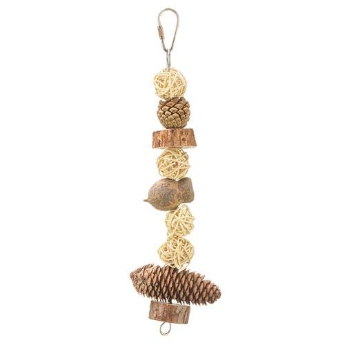 Treetop Tower - Natural Wood Hanging Chew Toy Cage Accessory - for Hedgehogs, Chinchillas, Rabbits, Guinea Pigs, Degus, Hamsters, Rats & Other Small Pets