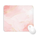 Mouse Pad with Stitched Edge, Multiple Patterns Computer Mouse Pads with Non-Slip Rubber Base, Washable Cloth Mousepad, for Gaming, Laptop, PC (Blush Gold) - color: 30Blush Gold