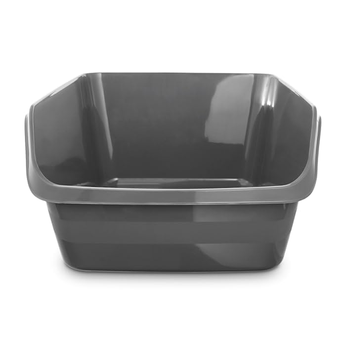 So Phresh by Petco Scatter Shield High-Back Litter Box Charcoal Large 18" L X 15.3" W X 8.5" H